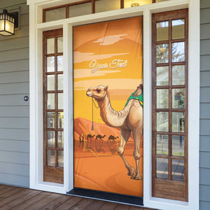 Personalized Mauritania Sahara Door Cover Camel With Map