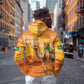 Mauritania Sahara Personalized Hoodie Camel With Map - African Pride