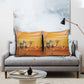Mauritania Sahara Pillow Cover Camel With Map