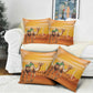 Mauritania Sahara Pillow Cover Camel With Map