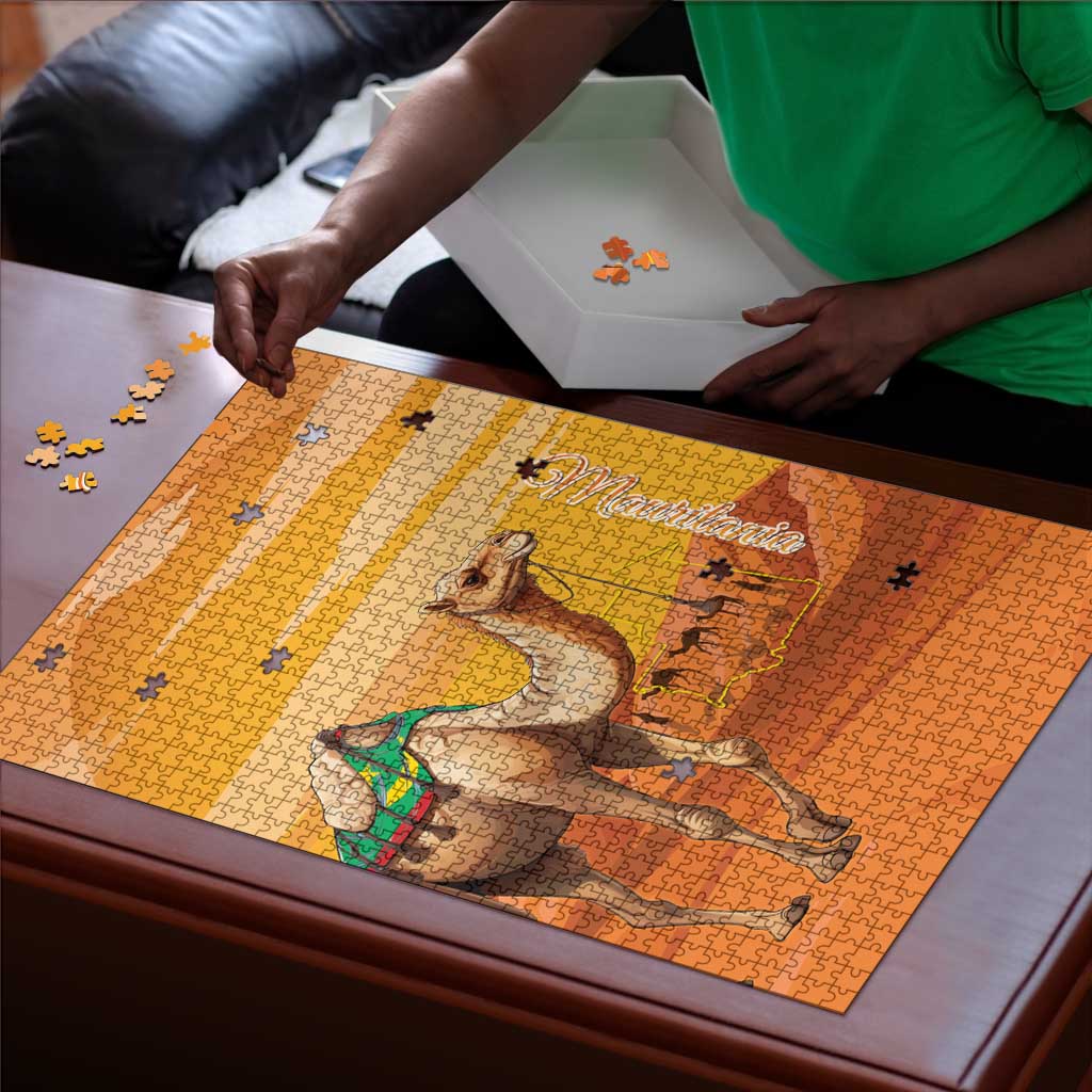 Mauritania Sahara Puzzle Camel With Map