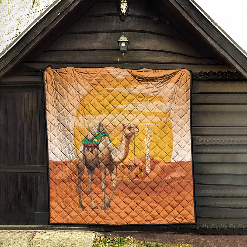 Mauritania Sahara Quilt Camel With Map - African Pride