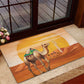 Mauritania Sahara Rubber Doormat Camel With Map - African Pride