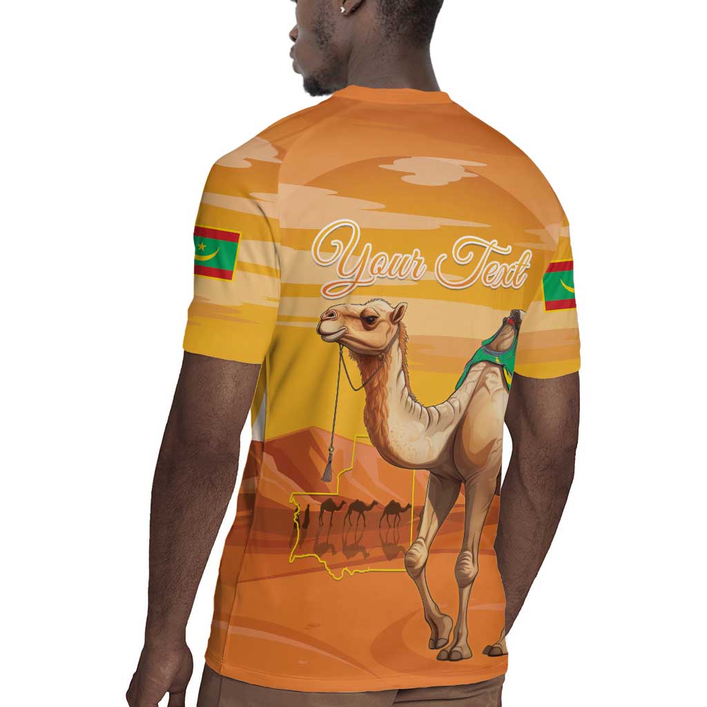 Mauritania Sahara Personalized Rugby Jersey Camel With Map - African Pride