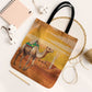 Mauritania Sahara Tote Bag Camel With Map