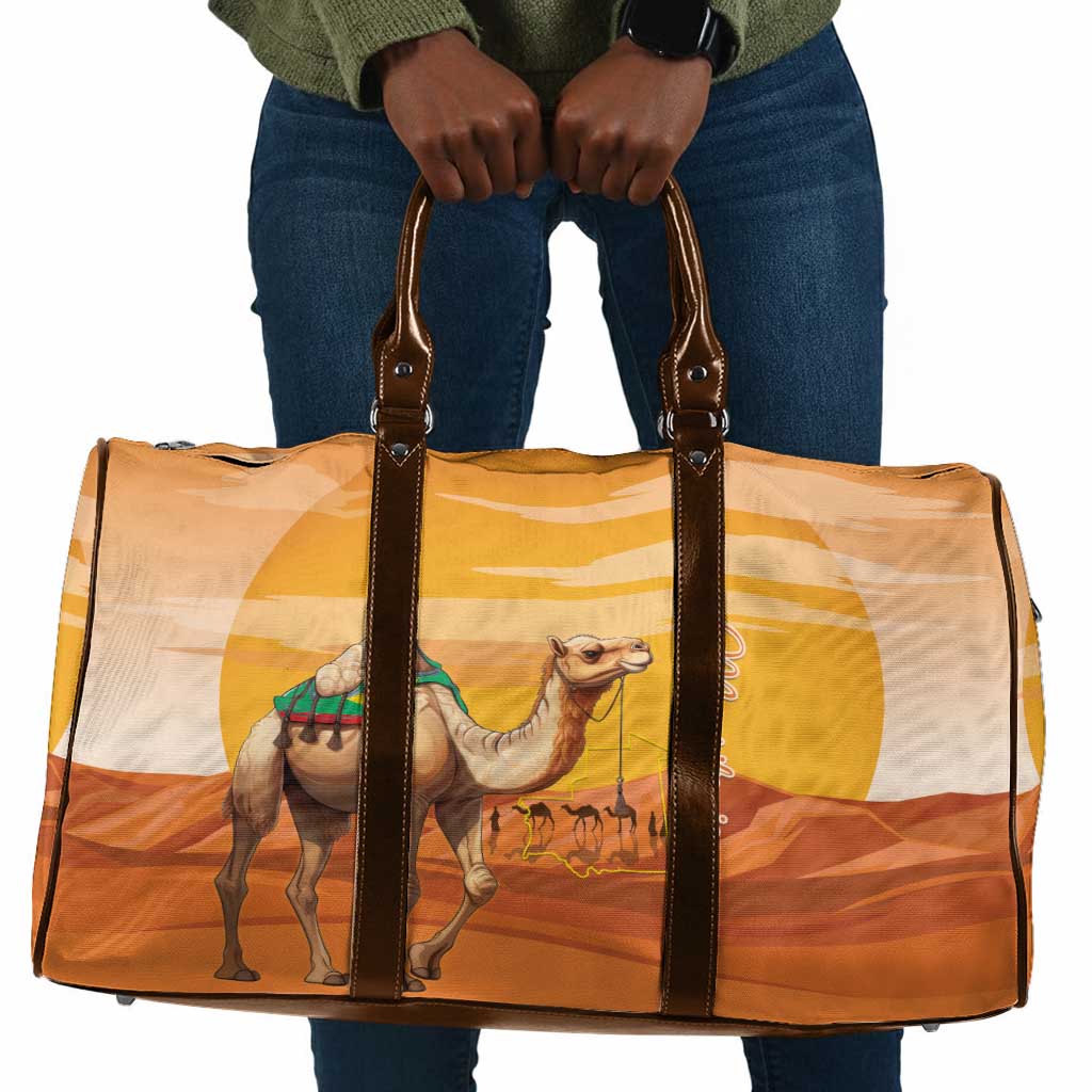 Mauritania Sahara Travel Bag Camel With Map