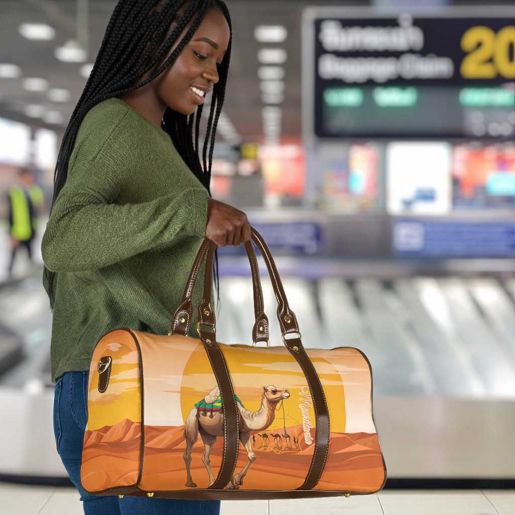 Mauritania Sahara Travel Bag Camel With Map