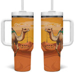Mauritania Sahara Personalized Tumbler With Handle Camel With Map - African Pride