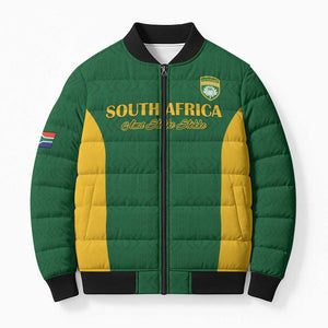South Africa Hockey Custom Bomber Puffer Jacket Go Ama Stokke Stokke Go
