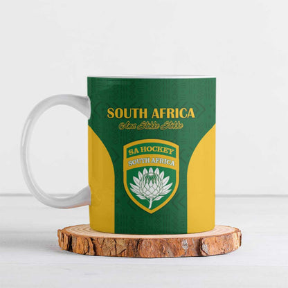 South Africa Hockey Custom Ceramic Mug Go Ama Stokke Stokke Go