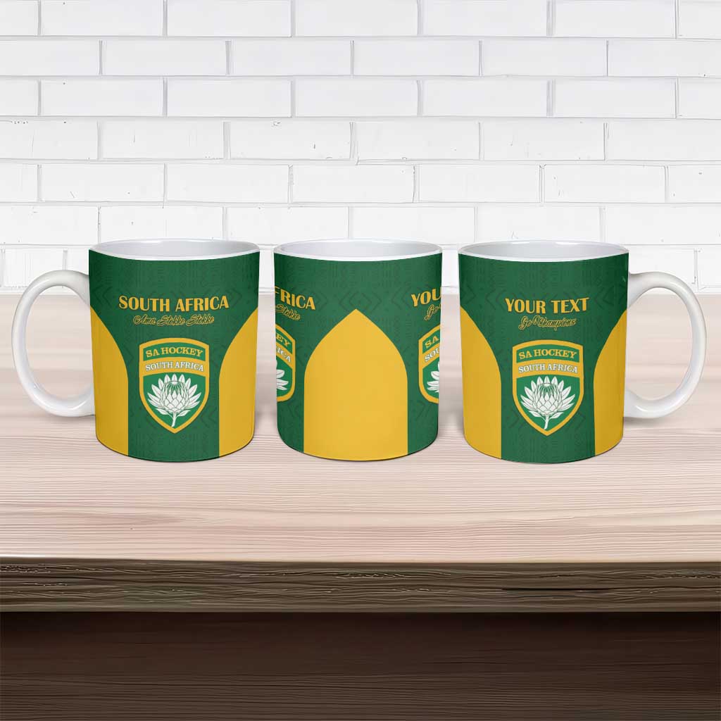 South Africa Hockey Custom Ceramic Mug Go Ama Stokke Stokke Go