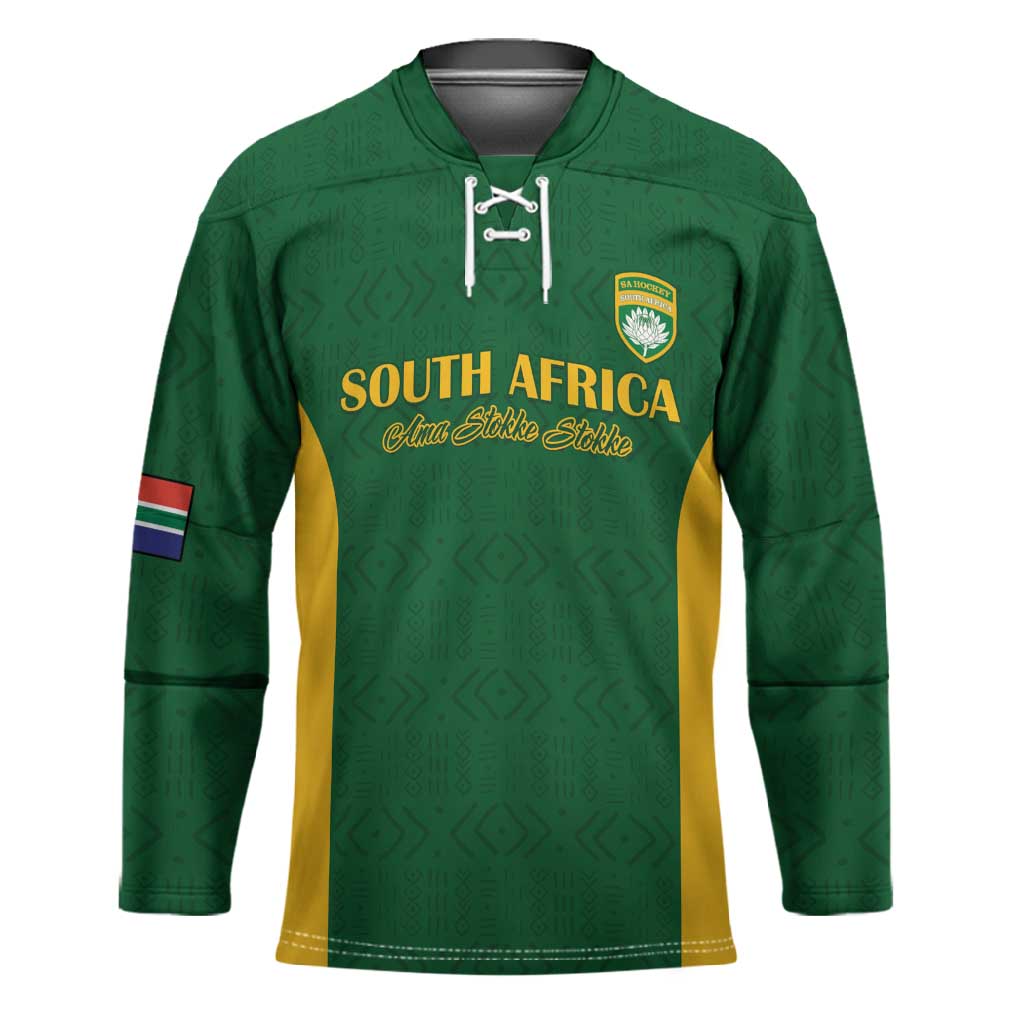 South Africa Hockey Custom Hockey Jersey Go Ama Stokke Stokke Go