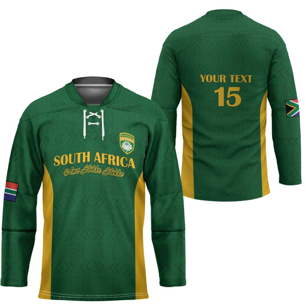 South Africa Hockey Custom Hockey Jersey Go Ama Stokke Stokke Go