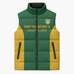 South Africa Hockey Custom Sleeveless Puffer Jacket Go Ama Stokke Stokke Go