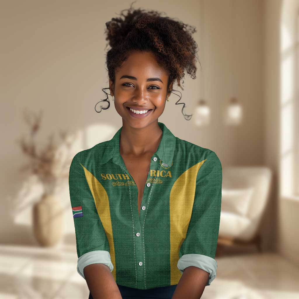 South Africa Hockey Custom Women Casual Shirt Come On Ama Stokke Stokke - African Pride