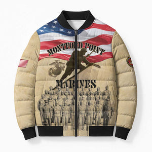 Montford Point Marines 1942-1949 Bomber Puffer Jacket The First Black Marines
