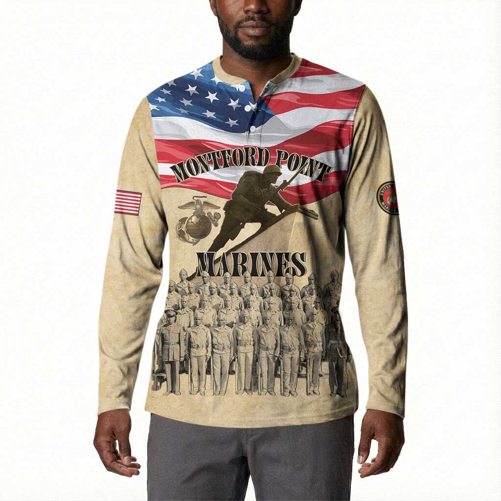 Montford Point Marines 1942-1949 Button Sweatshirt The First Black Marines