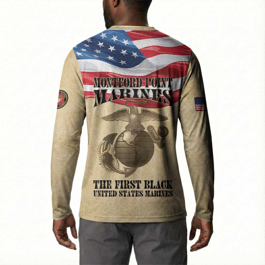 Montford Point Marines 1942-1949 Button Sweatshirt The First Black Marines