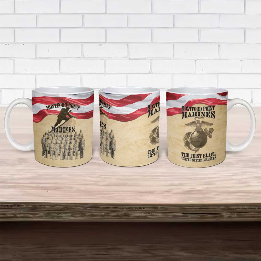 Montford Point Marines 1942-1949 Ceramic Mug The First Black Marines