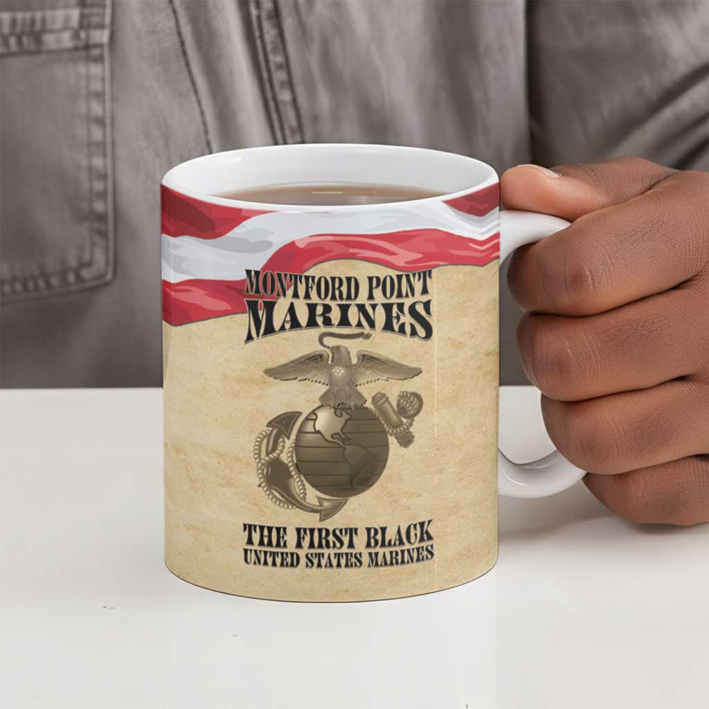 Montford Point Marines 1942-1949 Ceramic Mug The First Black Marines