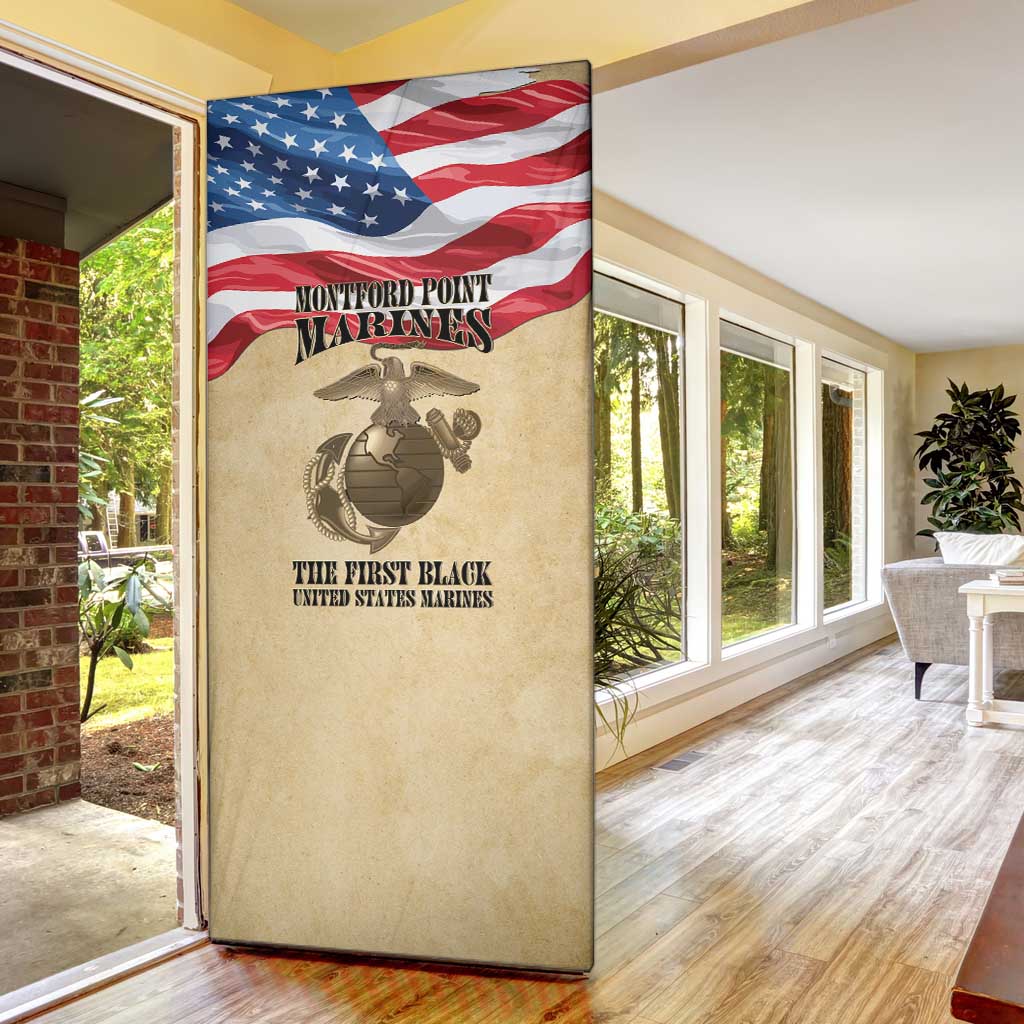 Montford Point Marines 1942-1949 Door Cover The First Black Marines