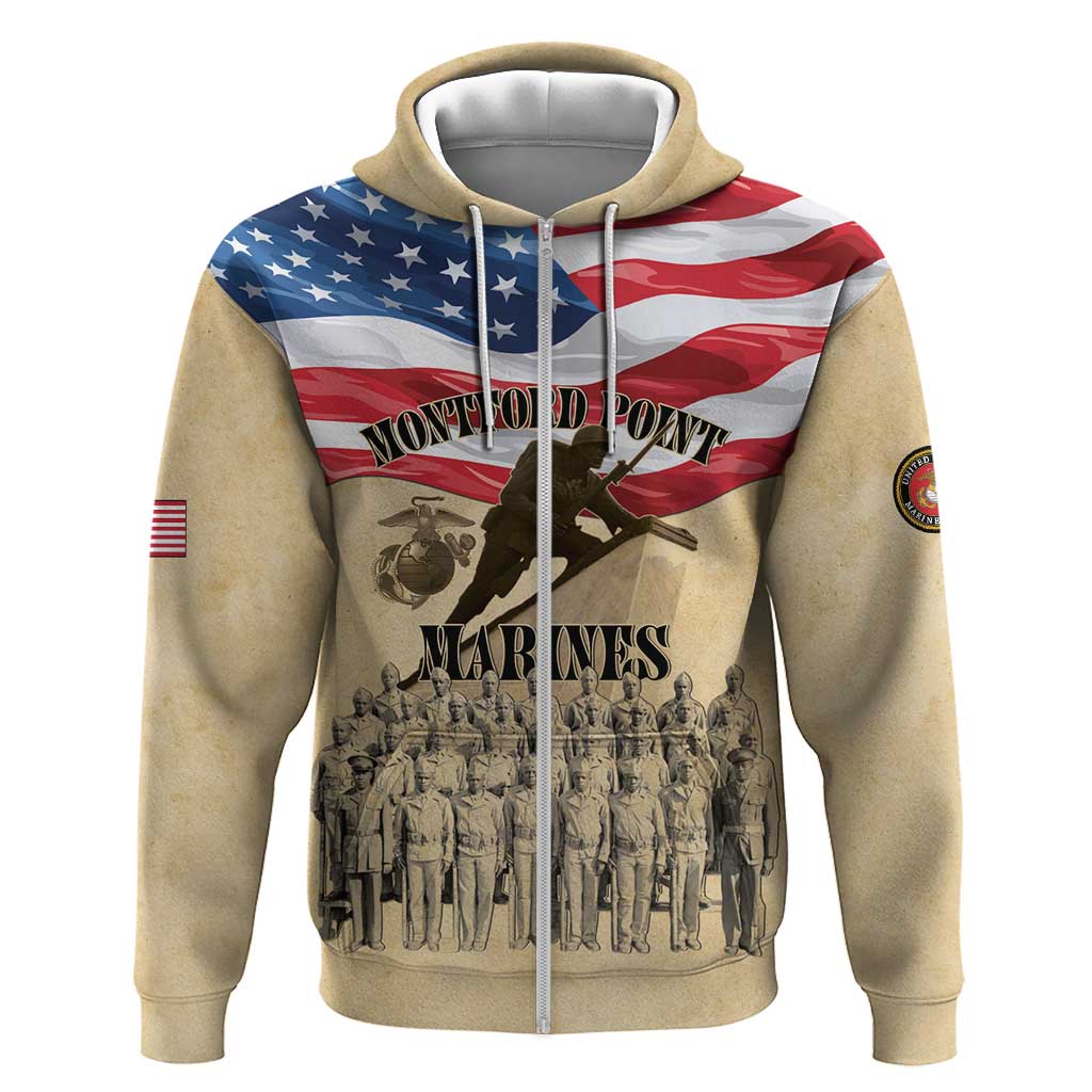Montford Point Marines Legacy Hoodie First Black U.S. Marines - African Pride