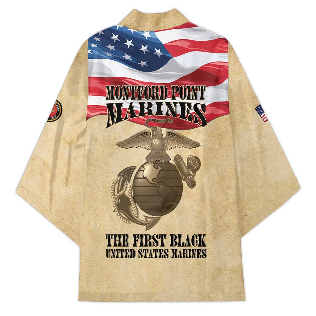 Montford Point Marines 1942-1949 Kimono The First Black Marines