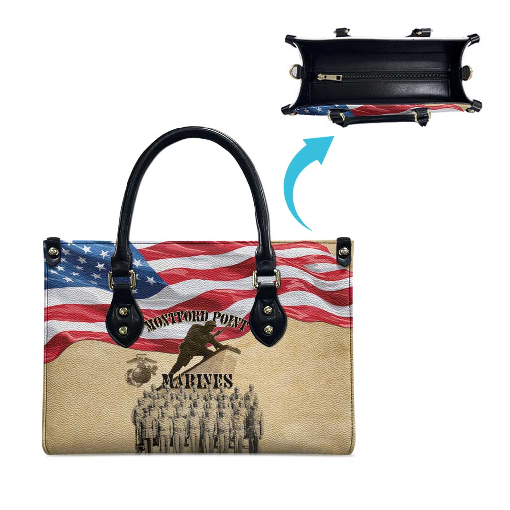 Montford Point Marines 1942-1949 Leather Bag The First Black Marines