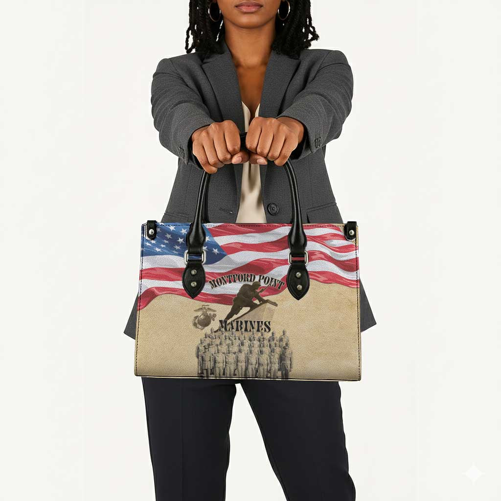Montford Point Marines 1942-1949 Leather Bag The First Black Marines