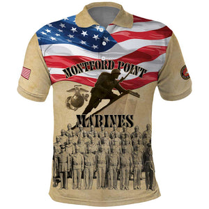 Montford Point Marines Legacy Polo Shirt First Black U.S. Marines - African Pride
