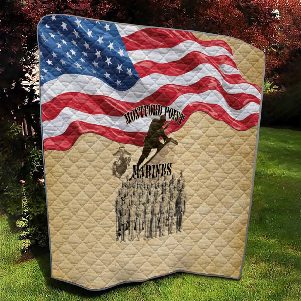 Montford Point Marines Legacy Quilt First Black U.S. Marines - African Pride