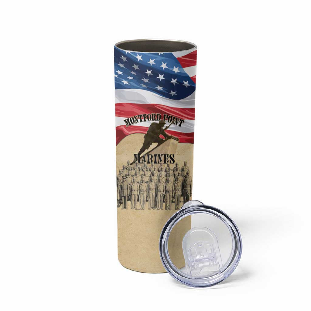 Montford Point Marines Legacy Skinny Tumbler First Black U.S. Marines - African Pride