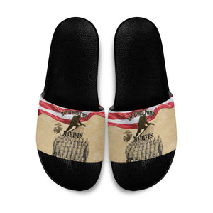 Montford Point Marines 1942-1949 Slide Sandals The First Black Marines