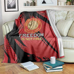 Honoring the First Black Marines Blanket Montford Point Heroes - Red - African Pride