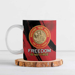 Personalized Proud to Honor Montford Point Marines Ceramic Mug Freedom Is Not Free - Red