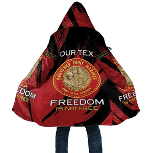 Personalized Proud to Honor Montford Point Marines Cloak Freedom Is Not Free - Red