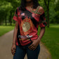 Personalized Proud to Honor Montford Point Marines Cross Shoulder Shirt Freedom Is Not Free - Red