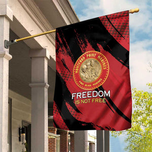 Honoring the First Black Marines Garden Flag Montford Point Heroes - Red - African Pride