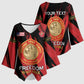 Personalized Proud to Honor Montford Point Marines Kimono Sleeve Blouse Freedom Is Not Free - Red