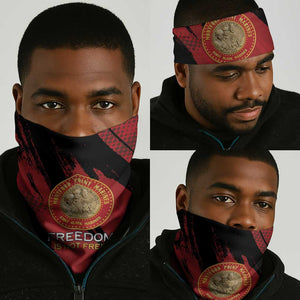 Honoring the First Black Marines Neck Gaiter Montford Point Heroes - Red - African Pride
