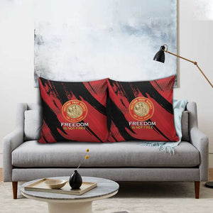 Proud to Honor Montford Point Marines Pillow Cover Freedom Is Not Free - Red