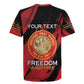 Personalized Honoring the First Black Marines Rugby Jersey Montford Point Heroes - Red - African Pride