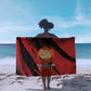 Honoring the First Black Marines Sarong Montford Point Heroes - Red - African Pride