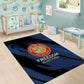Honoring the First Black Marines Area Rug Montford Point Heroes - Blue - African Pride