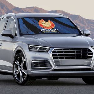 Proud to Honor Montford Point Marines Auto Sun Shade Freedom Is Not Free - Blue