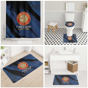Proud to Honor Montford Point Marines Bathroom Set Freedom Is Not Free - Blue