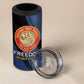 Personalized Honoring the First Black Marines 4 in 1 Can Cooler Tumbler Montford Point Heroes - Blue - African Pride