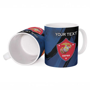 Personalized Proud to Honor Montford Point Marines Ceramic Mug Freedom Is Not Free - Blue