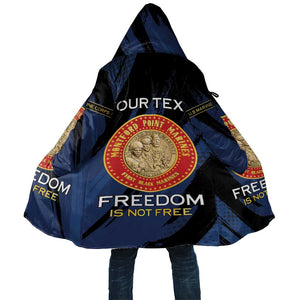 Personalized Proud to Honor Montford Point Marines Cloak Freedom Is Not Free - Blue
