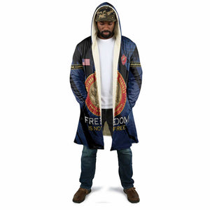 Personalized Proud to Honor Montford Point Marines Cloak Freedom Is Not Free - Blue